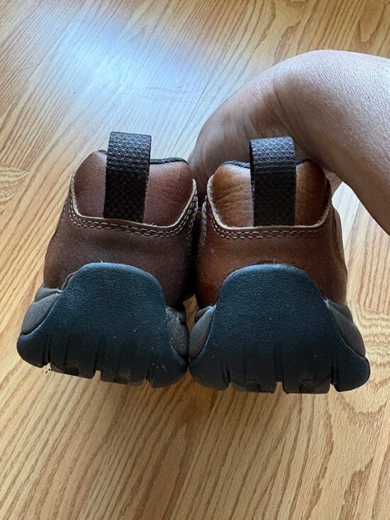 Mens L.L. Bean Brown Leather Slip-On Shoes, SIZE 8 Medium